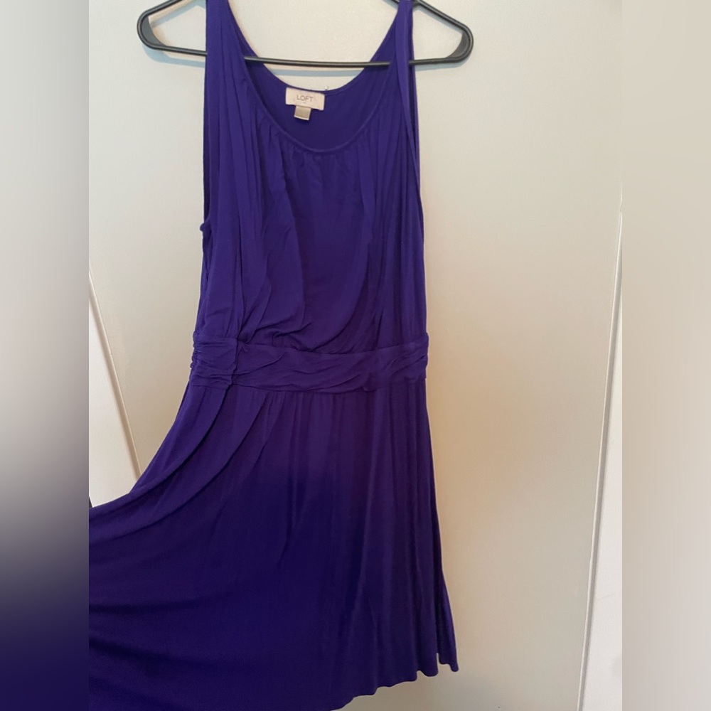 Purple A-Line Comfy Dress